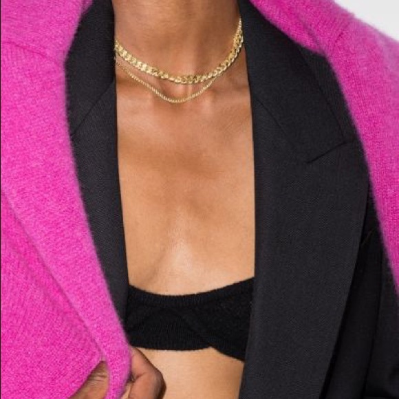 Saskia Diez Gold Grand Identity Necklace Narrow | Poshmark